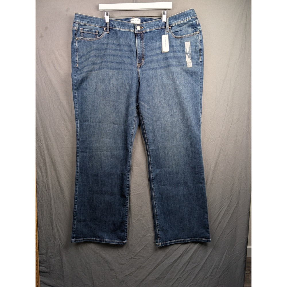 Lane Bryant Signature‎ Fit Mid-Rise Bootcut Jeans 28L Blue Flex Magic Waistband